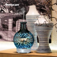 100 Ml Terrarium Humidifier 3D Light Multicolored Glass Ultrasonic Aroma Diffuser